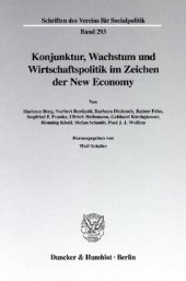 book Konjunktur, Wachstum und Wirtschaftspolitik im Zeichen der New Economy