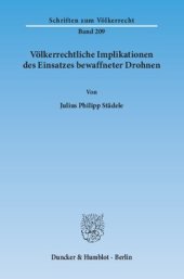 book Völkerrechtliche Implikationen des Einsatzes bewaffneter Drohnen