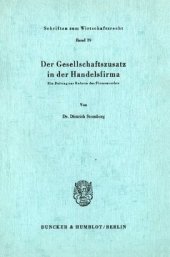 book Der Gesellschaftszusatz in der Handelsfirma: Ein Beitrag zur Reform des Firmenrechts