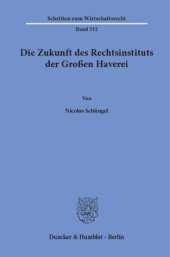 book Die Zukunft des Rechtsinstituts der Großen Haverei