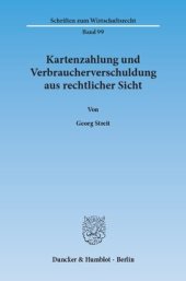 book Kartenzahlung und Verbraucherverschuldung aus rechtlicher Sicht