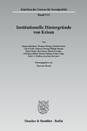 book Institutionelle Hintergründe von Krisen