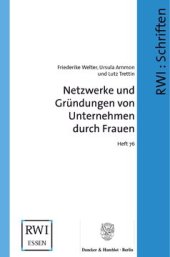 book Netzwerke und Gründungen von Unternehmen durch Frauen