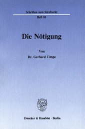 book Die Nötigung