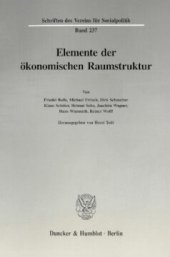 book Elemente der ökonomischen Raumstruktur