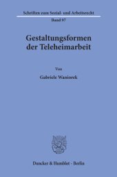 book Gestaltungsformen der Teleheimarbeit