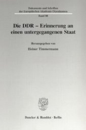 book Die DDR - Erinnerung an einen untergegangenen Staat