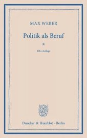 book Politik als Beruf