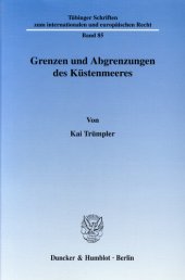 book Grenzen und Abgrenzungen des Küstenmeeres