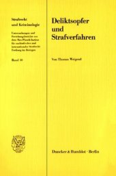 book Deliktsopfer und Strafverfahren