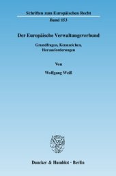 book Der Europäische Verwaltungsverbund: Grundfragen, Kennzeichen, Herausforderungen