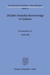 book 20 Jahre Staatskirchenverträge in Sachsen