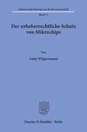 book Der urheberrechtliche Schutz von Mikrochips