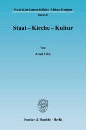 book Staat - Kirche - Kultur