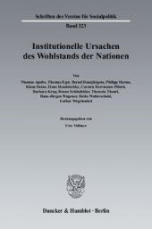 book Institutionelle Ursachen des Wohlstands der Nationen