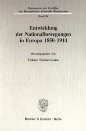 book Entwicklung der Nationalbewegungen in Europa 1850-1914