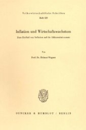 book Inflation und Wirtschaftswachstum: Zum Einfluß von Inflation auf die Akkumulationsrate