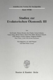 book Studien zur Evolutorischen Ökonomik III: Evolutorische Mikro- und Makroökonomik