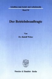 book Der Betriebsbeauftragte