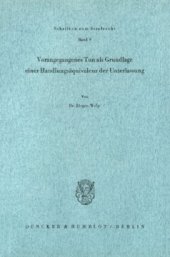 book Vorangegangenes Tun als Grundlage einer Handlungsäquivalenz der Unterlassung