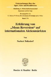 book Erklärung von »Mean Reversion« auf internationalen Aktienmärkten