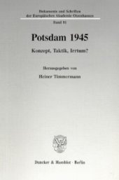 book Potsdam 1945: Konzept, Taktik, Irrtum?