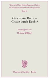 book Gnade vor Recht – Gnade durch Recht?