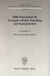 book DDR-Wissenschaft im Zwiespalt zwischen Forschung und Staatssicherheit