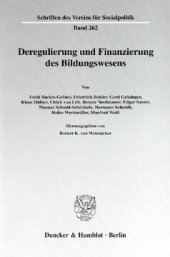 book Deregulierung und Finanzierung des Bildungswesens