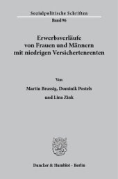 book Erwerbsverläufe von Frauen und Männern mit niedrigen Versichertenrenten