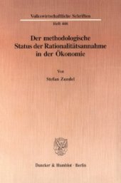 book Der methodologische Status der Rationalitätsannahme in der Ökonomie