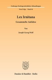 book Lex Irnitana: Gesammelte Aufsätze