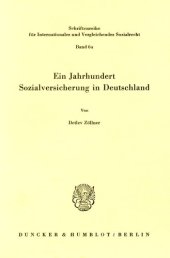 book Ein Jahrhundert Sozialversicherung in Deutschland