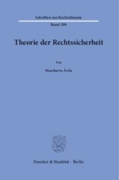 book Theorie der Rechtssicherheit