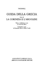 book Pausania: Guida della Grecia. Libro 2 (La Corinzia e l'Argolide)