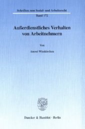 book Außerdienstliches Verhalten von Arbeitnehmern