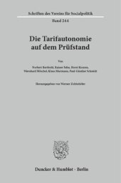 book Die Tarifautonomie auf dem Prüfstand