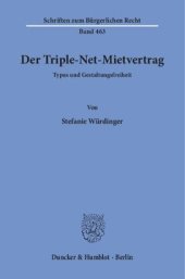 book Der Triple-Net-Mietvertrag: Typus und Gestaltungsfreiheit