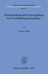 book Drittanstellung und Drittvergütung bei Vorstandsdoppelmandaten