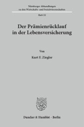 book Der Prämienrücklauf in der Lebensversicherung