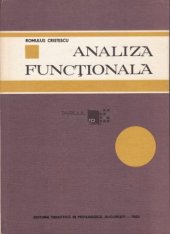 book Analiză funcțională