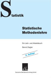 book Statistische Methodenlehre: Ein Lehr- und Arbeitsbuch