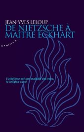 book De Nietzsche à Maître Eckart