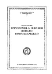 book Sprachwandel im Griechisch der frühen römischen Kaiserzeit