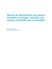 book Manual de identificación de especies forestales con manejo certificable por comunidades