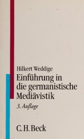 book Einführung in die germanistische Mediävistik