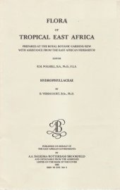 book Hydrophyllaceae (Flora of Tropical East Africa)