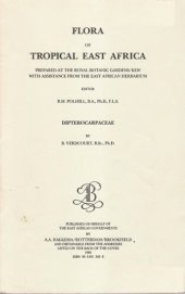 book Flora of Tropical East Africa. Dipterocarpaceae