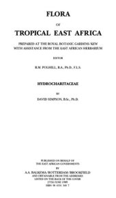 book Flora of Tropical East Africa - Hydrocharitaceae (1989)