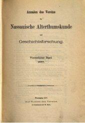 book Annalen des Vereins für Nassauische Altertumskunde und Geschichtsforschung